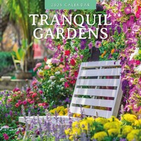 Tranquil Gardens - 2025 Square Wall Calendar 16 month by Red Robin