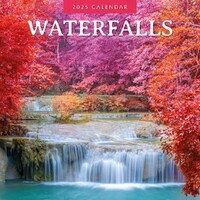 Waterfalls - 2025 Square Wall Calendar 16 month by Red Robin