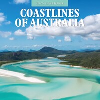 Coastlines of Australia - 2025 Square Wall Calendar 16 month by Red Robin