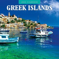 Greek Islands - 2025 Square Wall Calendar 16 month by Red Robin