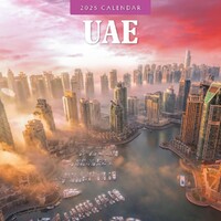 UAE  - 2025 Square Wall Calendar 16 month by Red Robin