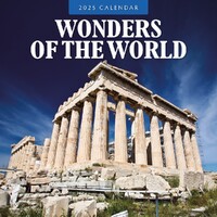 Wonders of the World - 2025 Square Wall Calendar 16 month by Red Robin