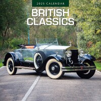 British Classics - 2025 Square Wall Calendar 16 month by Red Robin