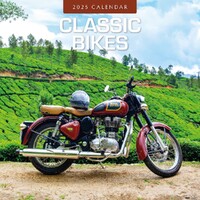 Classic Bikes - 2025 Square Wall Calendar 16 month by Red Robin