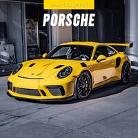 Porsche - 2025 Square Wall Calendar 16 month by Red Robin