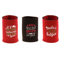 6x Christmas Stubby Holder