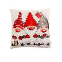 Christmas Cushion Cover w Insert - Gnome