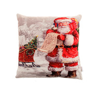 Christmas Cushion Cover w Insert - Santa A