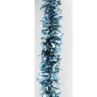 5x Luxury Christmas Tinsel Garland - Snow Tips_Blue Mixed(2M)