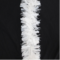 5x Luxury Christmas Tinsel Garland - White Mixed