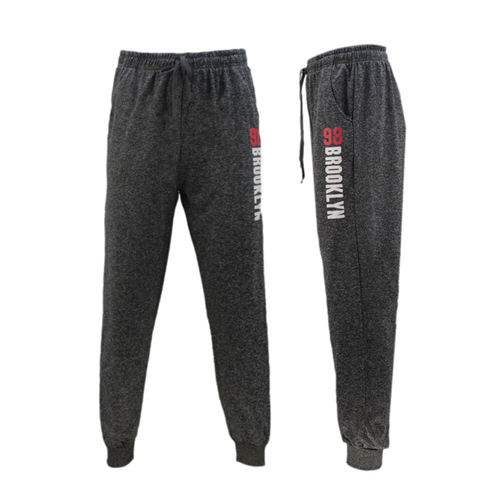 Men's Skinny Jogger Track Pants Cuff Trousers Trackies Sweat Pants - BROOKLYN [Size: S] [Colour: Dark Grey]