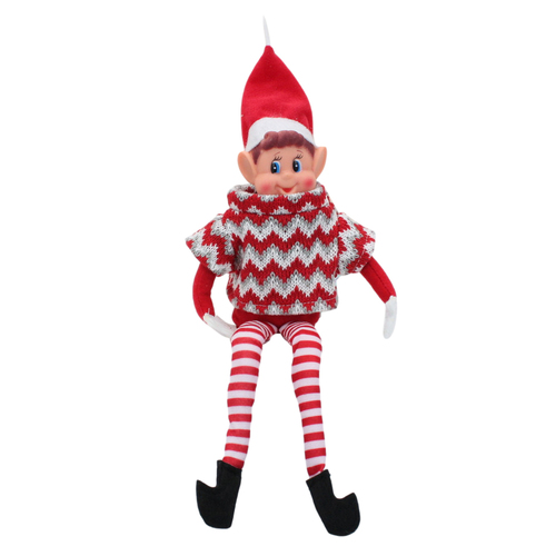 Christmas Elf Behavin' Badly Naughty Elves Outfit Jacket Coat Clothes Costumes [Design: Sweater A]