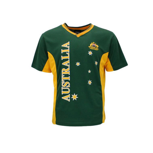 Adult Mens Sports Soccer Football Rugby Jersey Top T Shirt Australia Souvenir A [Colour: Green] [Size: L]