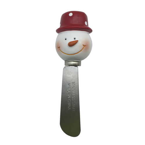 Christmas Cheese Knife Stainless Steel Novelty Pate Spreader Cutlery Xmas [Design: Snowman]