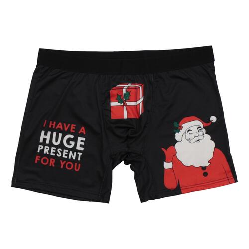 FIL Men's Novelty Christmas Boxers - Present [Size: L]