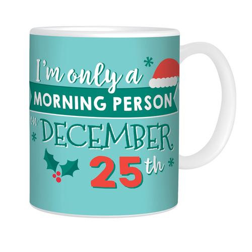 Christmas Novelty Mug Ceramic Tea Coffee Cup Kris Kringle KK Teacher Gift - Dec 25th