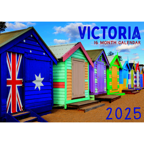 Victoria - 2025 Rectangle Wall Calendar 16 Months by Design Group