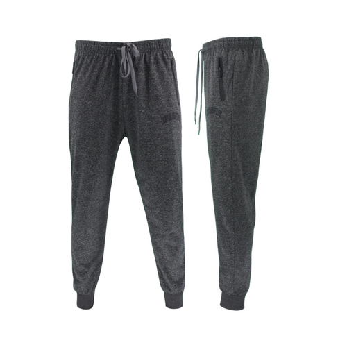 FIL Men's Lightweight Track Pants Jogger Sweats w Zip Pockets - Los Angeles [Size: S] [Colour: Dark Grey]