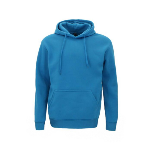 Adult Men's Unisex Basic Plain Hoodie Jumper Pullover Sweater Sweatshirt XS-5XL [Colour: Aqua] [Size: 2XL]