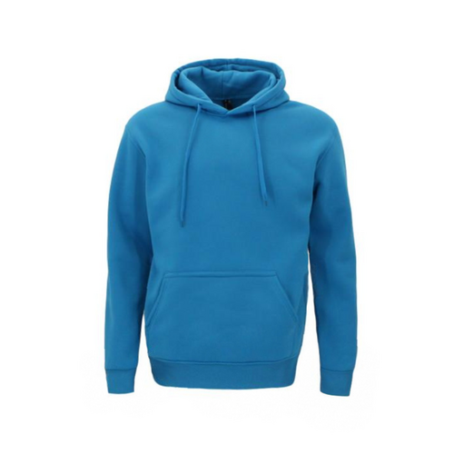 Adult Men's Unisex Basic Plain Hoodie Jumper Pullover Sweater Sweatshirt XS-5XL [Colour: Aqua] [Size: S] 
