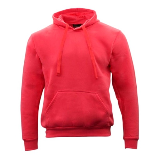 Adult Men's Unisex Basic Plain Hoodie Jumper Pullover Sweater Sweatshirt XS-5XL [Size: L] [Colour: Coral Pink]