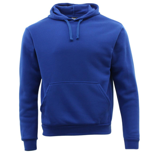 Adult Men's Unisex Basic Plain Hoodie Jumper Pullover Sweater Sweatshirt XS-5XL [Colour: Royal Blue] [Size: S]