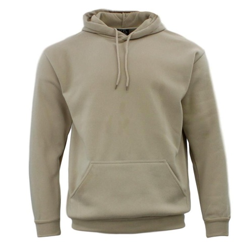 Adult Men's Unisex Basic Plain Hoodie Jumper Pullover Sweater Sweatshirt XS-5XL  [Size: M] [Colour: Sand]