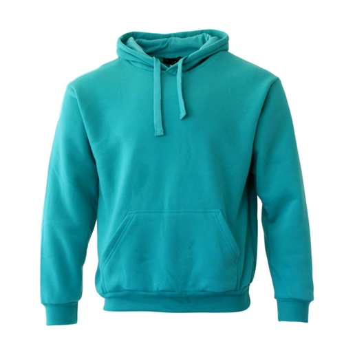 Adult Men's Unisex Basic Plain Hoodie Jumper Pullover Sweater Sweatshirt XS-5XL [Size: M] [Colour: Teal]