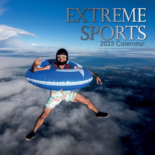 Extreme Sport - 2023 Square Wall Calendar 16 month by Gifted Stationery
