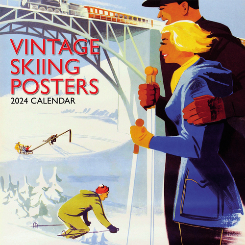 Vintage Skiing Posters - 2024 Square Calendar 16 month by Gifted Stationery (0)
