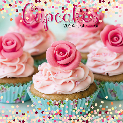 Cupcakes - 2024 Square Wall Calendar 16 month by Gifted Stationery (17)