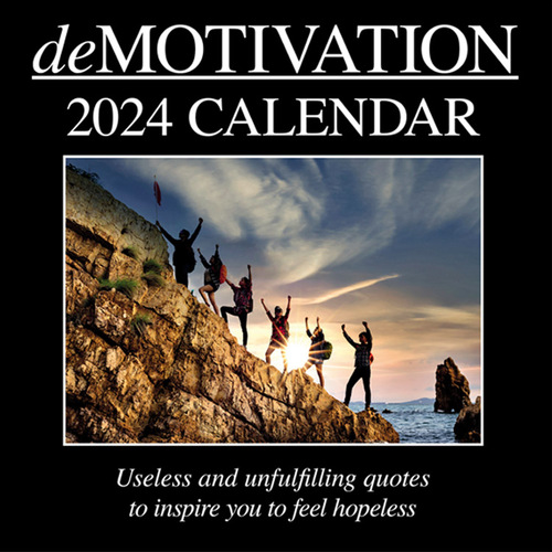 Demotivation - 2024 Square Wall Calendar 16 month by Gifted Stationery (5)