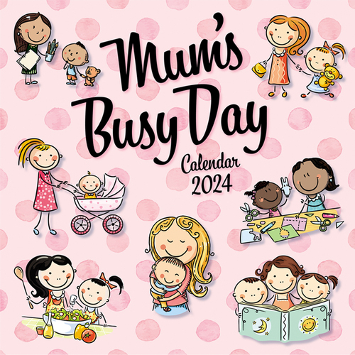 Mum's Busy Day - 2024 Square Wall Calendar 16 month by Gifted Stationery (6)