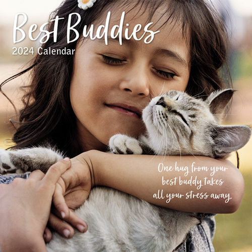 Best Buddies - 2024 Square Wall Calendar 16 month by Gifted Stationery (0)