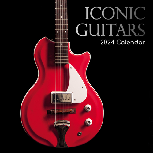 Iconic Guitars - 2024 Square Wall Calendar 16 month by Gifted Stationery (16)