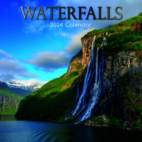 Waterfalls - 2024 Square Wall Calendar 16 month by Gifted Stationery (14)