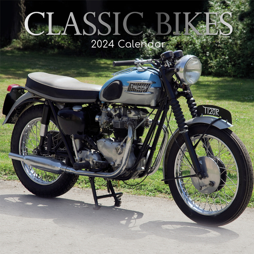 Classic Bikes - 2024 Square Wall Calendar 16 month by Gifted Stationery (23)