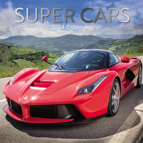 Super Cars - 2024 Square Wall Calendar 16 month by Gifted Stationery (14)