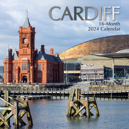 Cardiff - 2024 Square Wall Calendar 16 month by Gifted Stationery (0)
