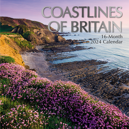 Coastlines of Britain - 2024 Square Calendar 16 month by Gifted Stationery (0)