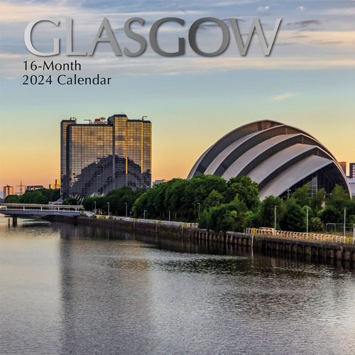 Glasgow - 2024 Square Wall Calendar 16 month by Gifted Stationery (0)