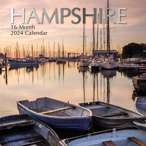 Hampshire - 2024 Square Wall Calendar 16 month by Gifted Stationery (0)