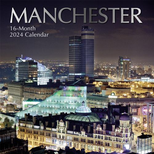 Manchester - 2024 Square Wall Calendar 16 month by Gifted Stationery (0)