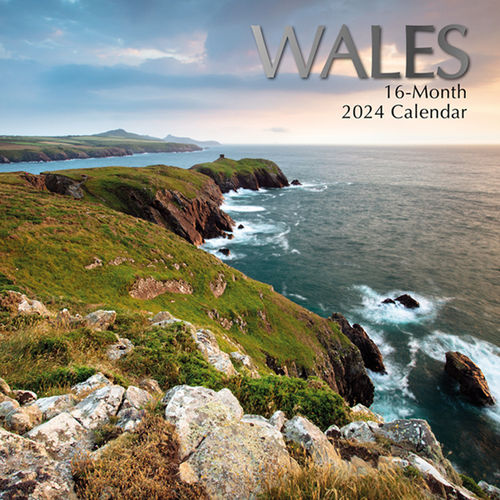 Wales - 2024 Square Wall Calendar 16 month by Gifted Stationery (0)