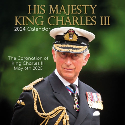 HM King Charles III- 2024 Square Wall Calendar 16 month by Gifted Stationery (0)