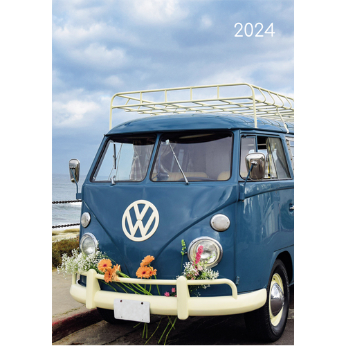 Camper Vans - 2024 Diary Planner A5 Padded Cover by The Gifted Stationery