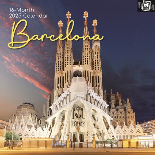 Barcelona - 2025 Square Wall Calendar 16 month by Gifted Stationery