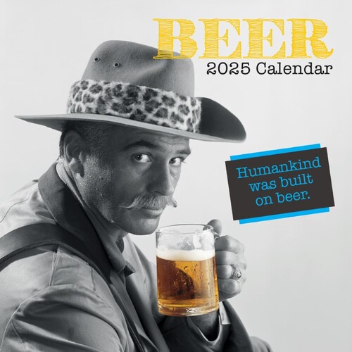 Beer - 2025 Square Wall Calendar 16 month by Gifted Stationery