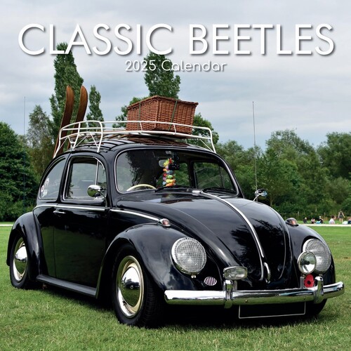 Classic Beetles - 2025 Square Wall Calendar 16 month by Gifted Stationery