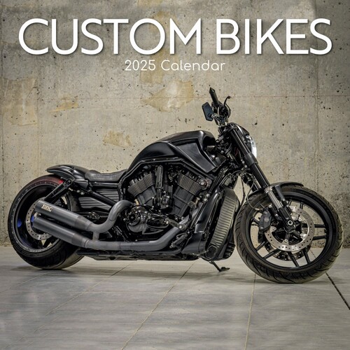 Custom Bikes - 2025 Square Wall Calendar 16 month by Gifted Stationery